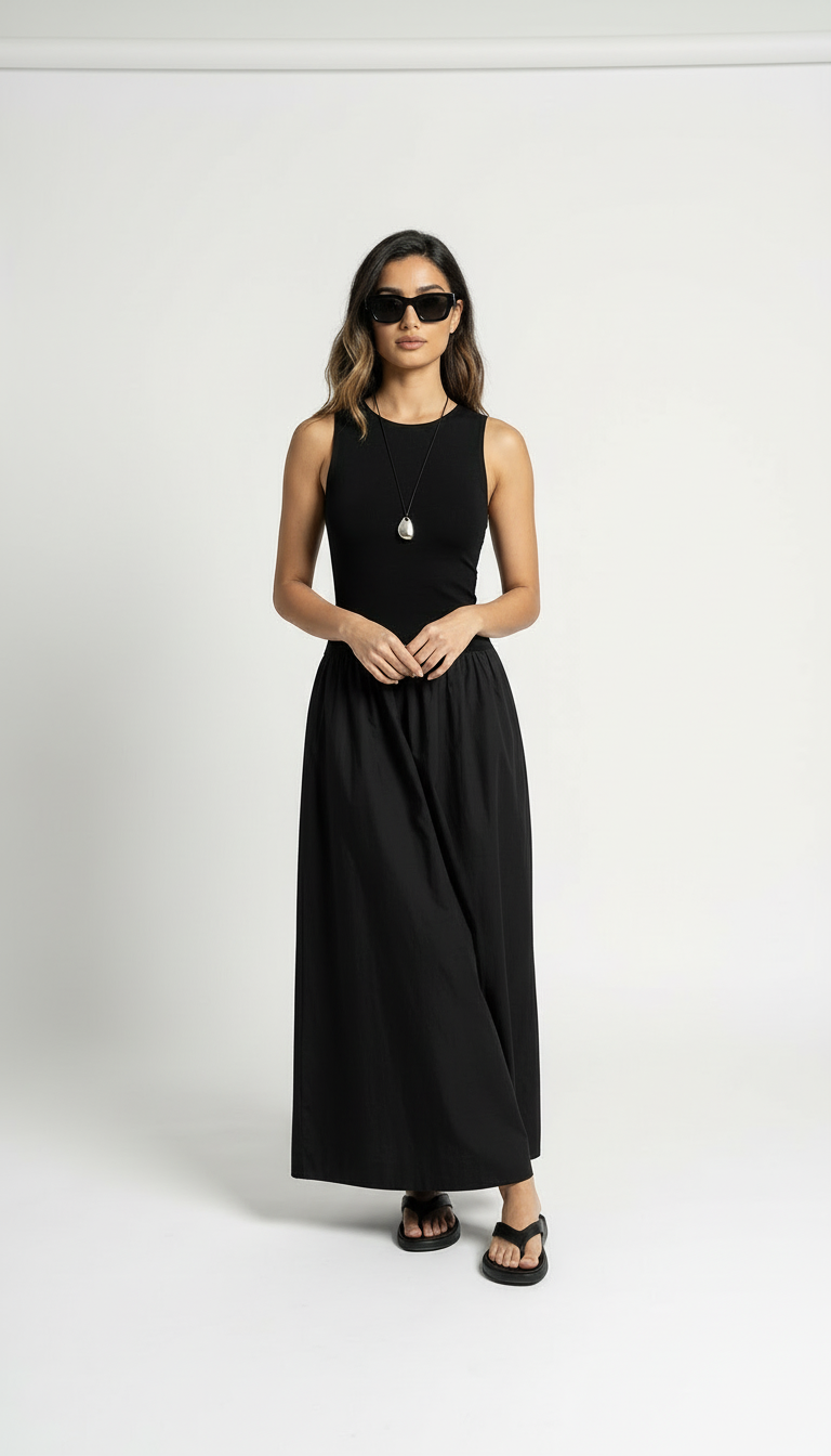 Robe Longue Élégante Sans Manches | Velmy Prestige Velmy Prestige