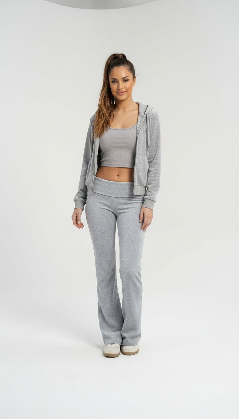 Pantalon Patte d'Éph Taille Basse - Flare Slim Femme | Velmy Prestige Velmy Prestige