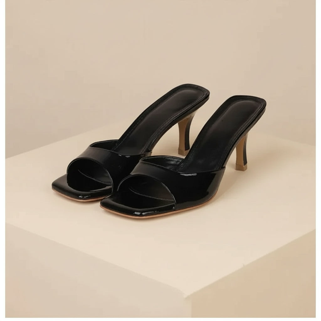 NewHigh Heels Women's Slippers Elegant Casual Square Toe Slippers Summer Shoes Zapatos De Mujer Women's Designer Sandals 35-42 Velmy Prestige